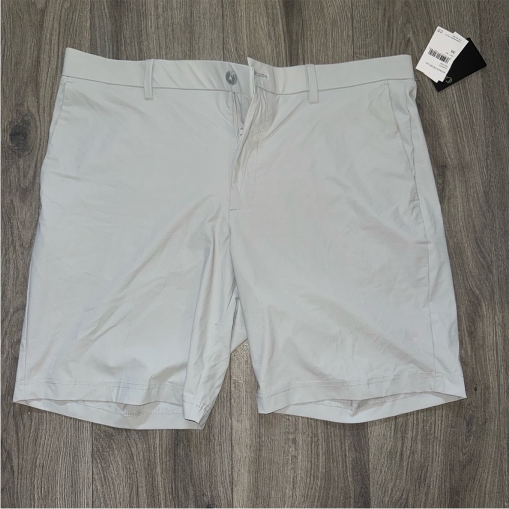 Callaway Light Gray Men's Flat Front Shorts